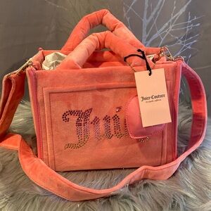 BNWT JUICY COUTURE Big Spender Mini Tote Pink Lemonade